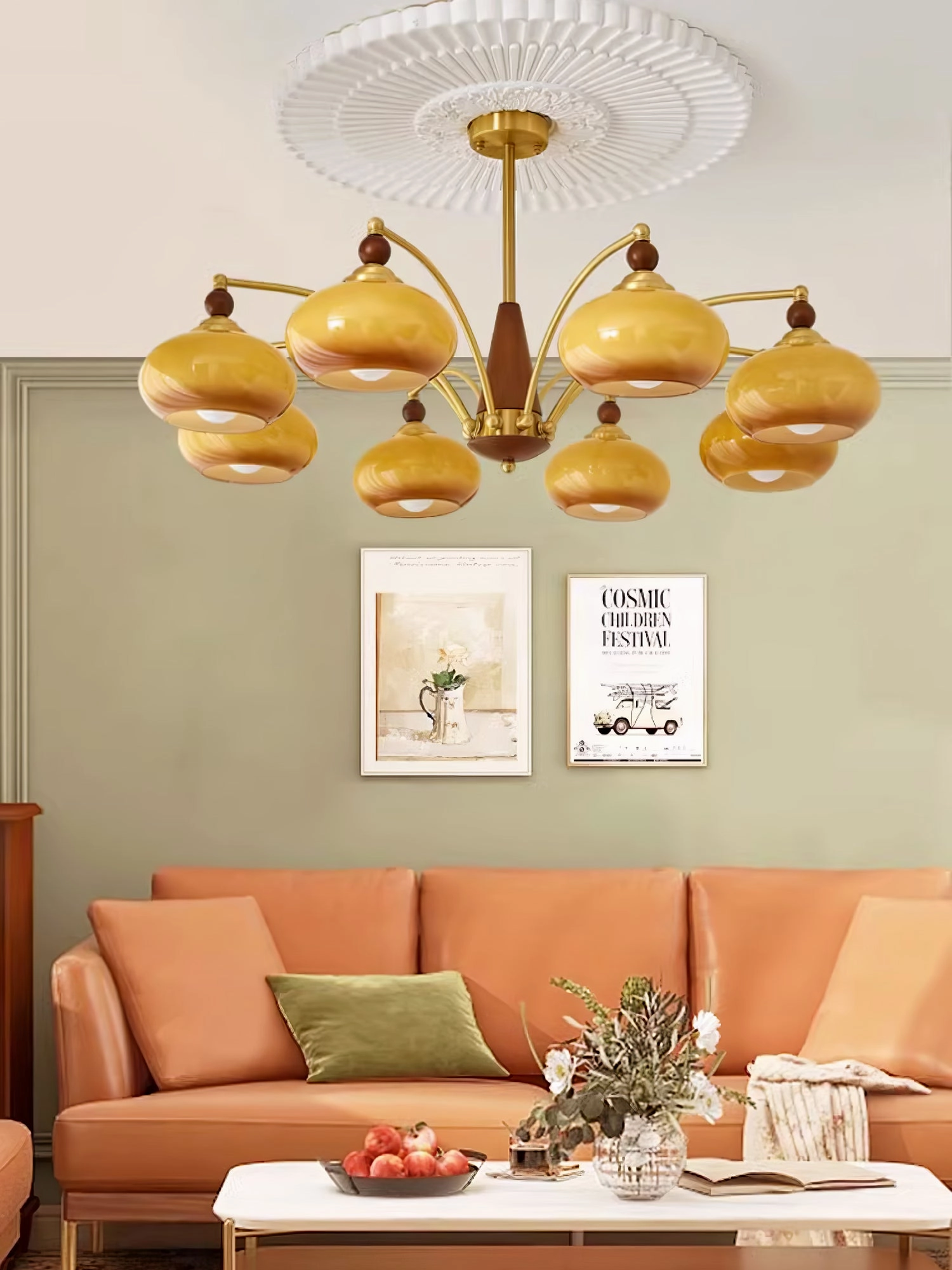 Retro Calliope Chandelier