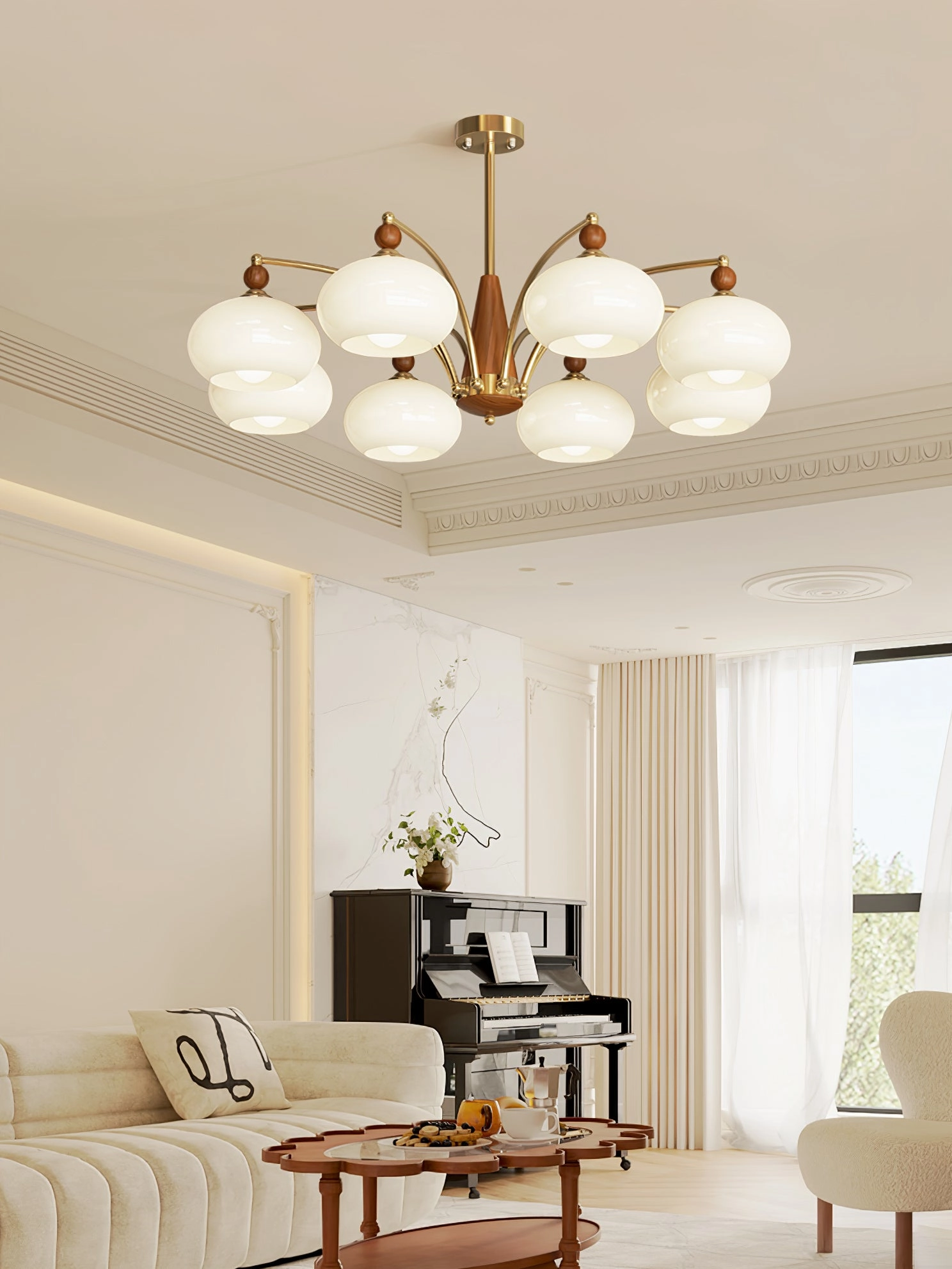 Retro Calliope Chandelier