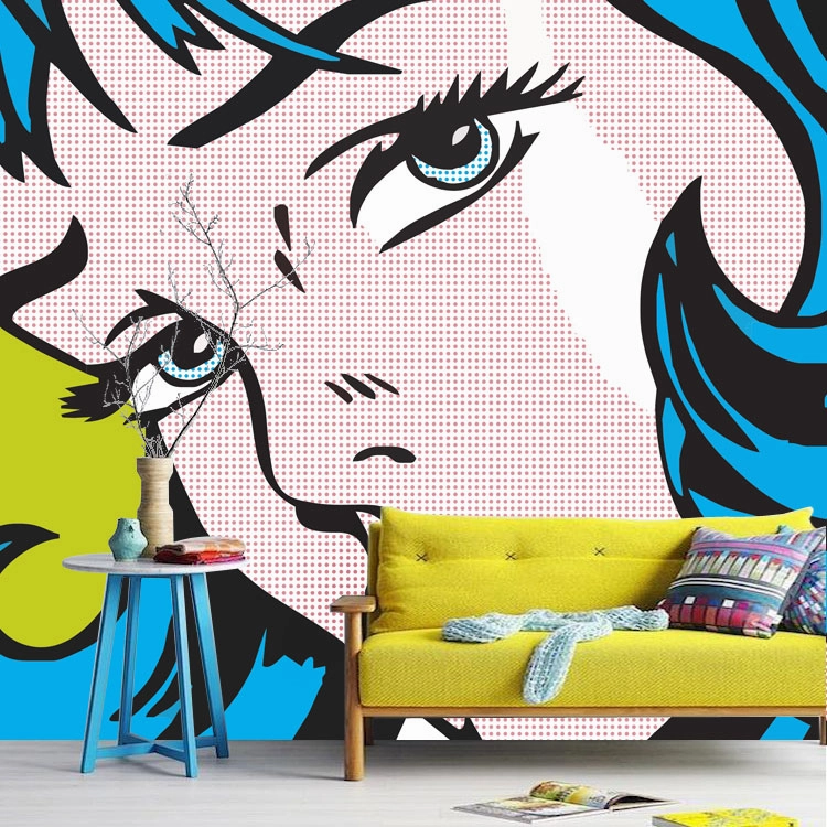 Retro Comic Wall Muralnordic style wall decor
