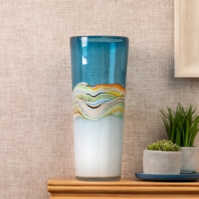 Rhian Hand-Blown Vase Agatemodern home decor ,home decor for bedroom 