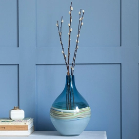 Rhian Round Hand-Blown Vase Agatehome decor ,wall decor 