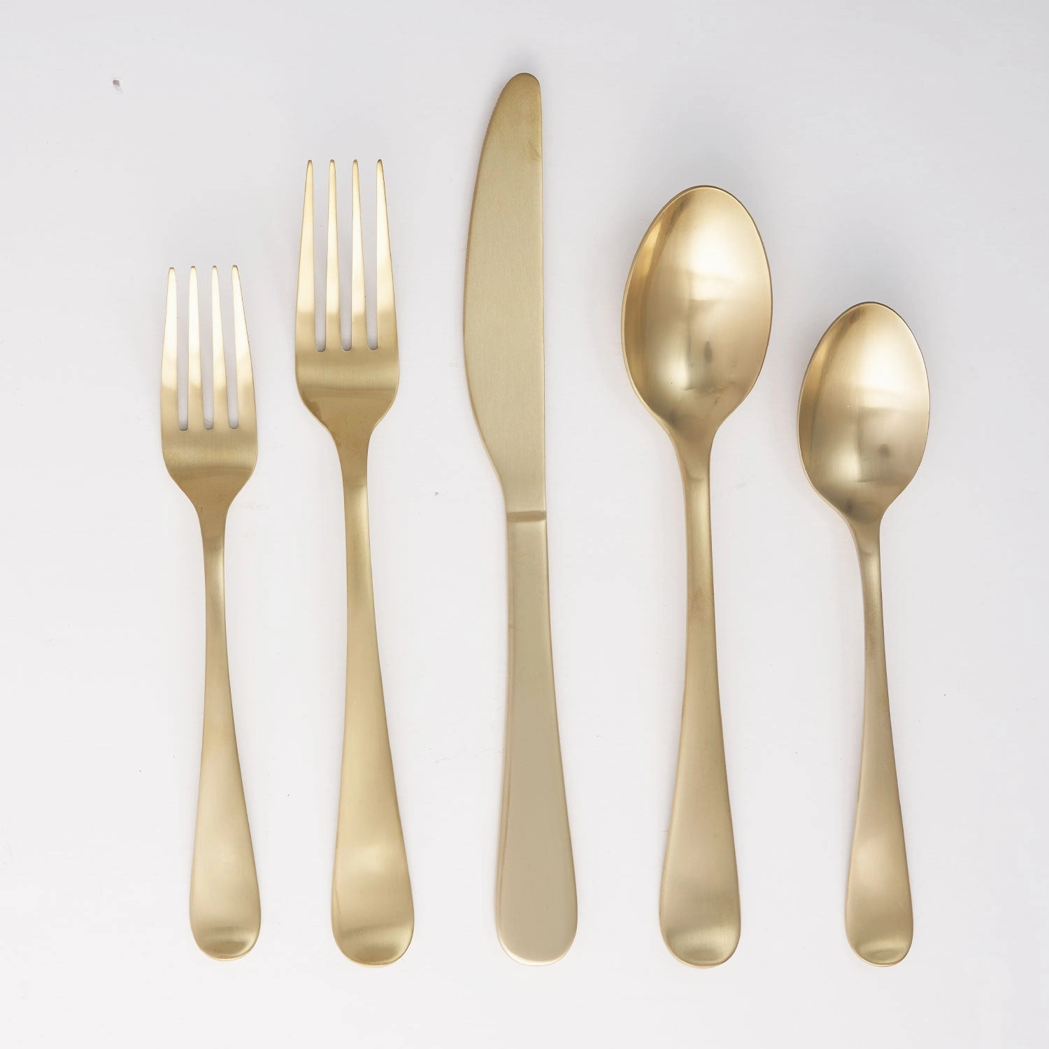 Rhiannon Champagne Satin 20 Piece Flatware Seteco-friendly bamboo fiber tableware set 