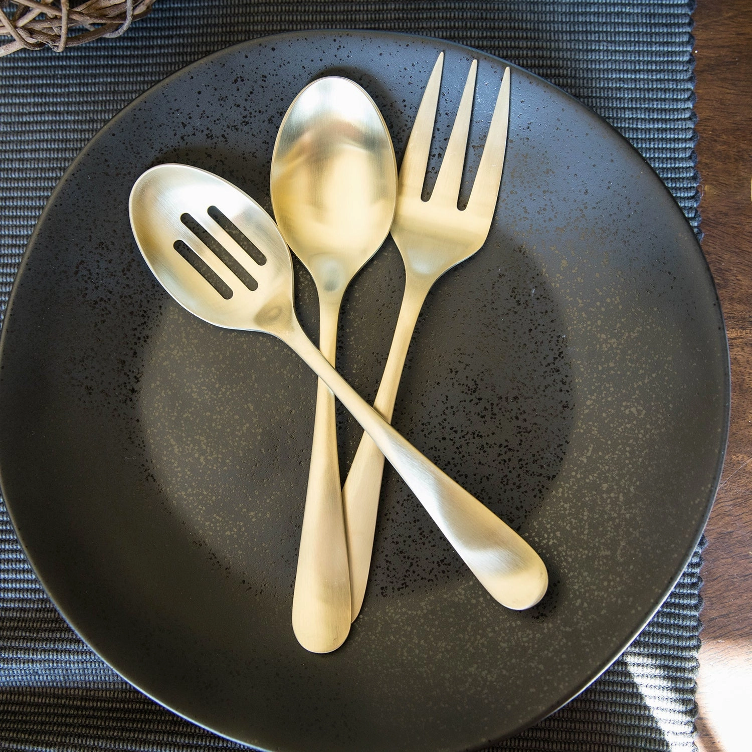 Rhiannon Champagne Satin 3 Piece Hostess Set