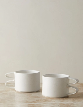 Ribbon Mug (Set of 2) by Sarah Sherman Samuel -  -home decor ,wall decor 