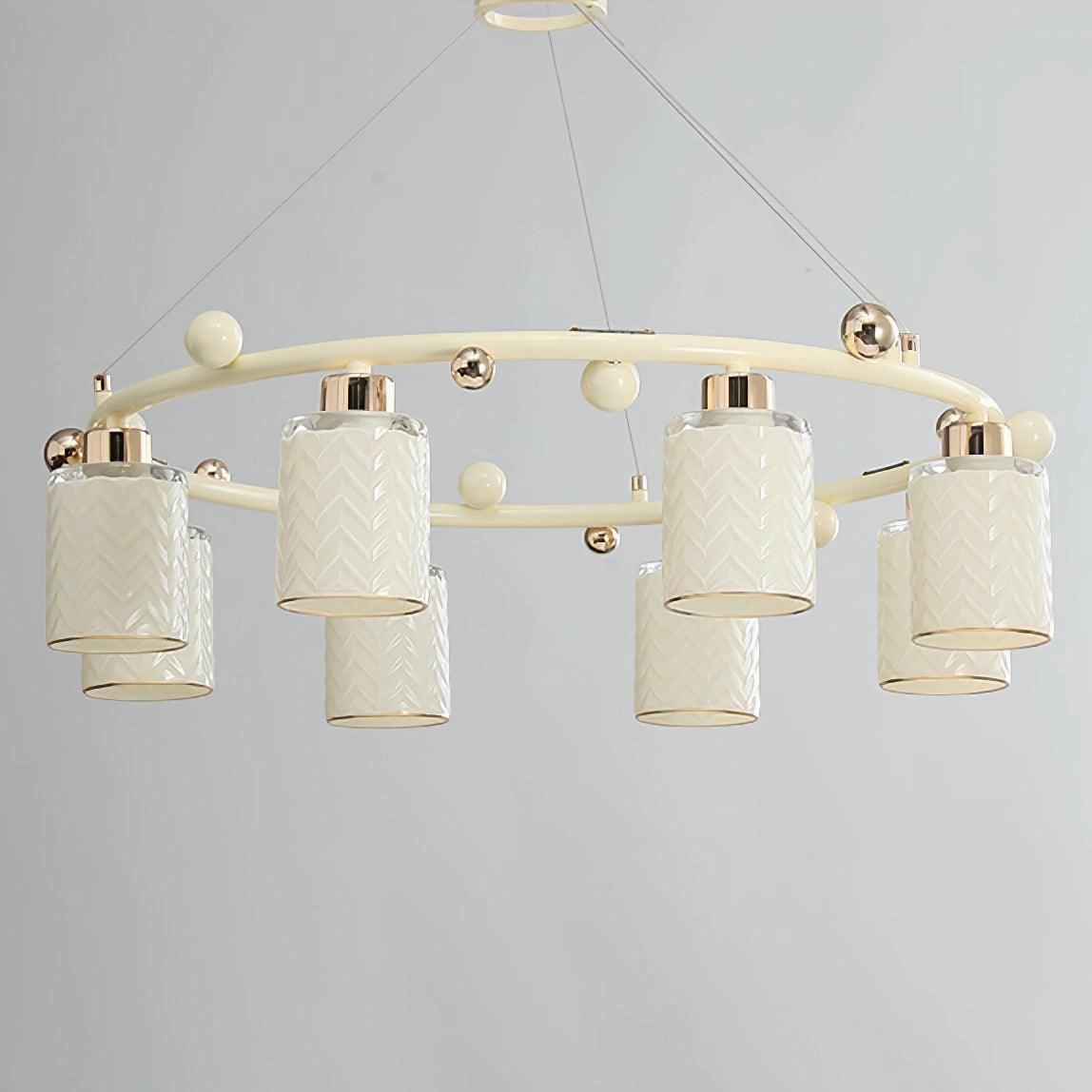 Ring Glass Cup Chandelier