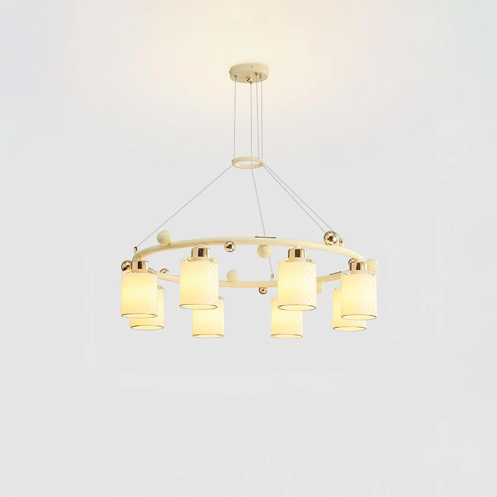 Ring Glass Cup Chandelier