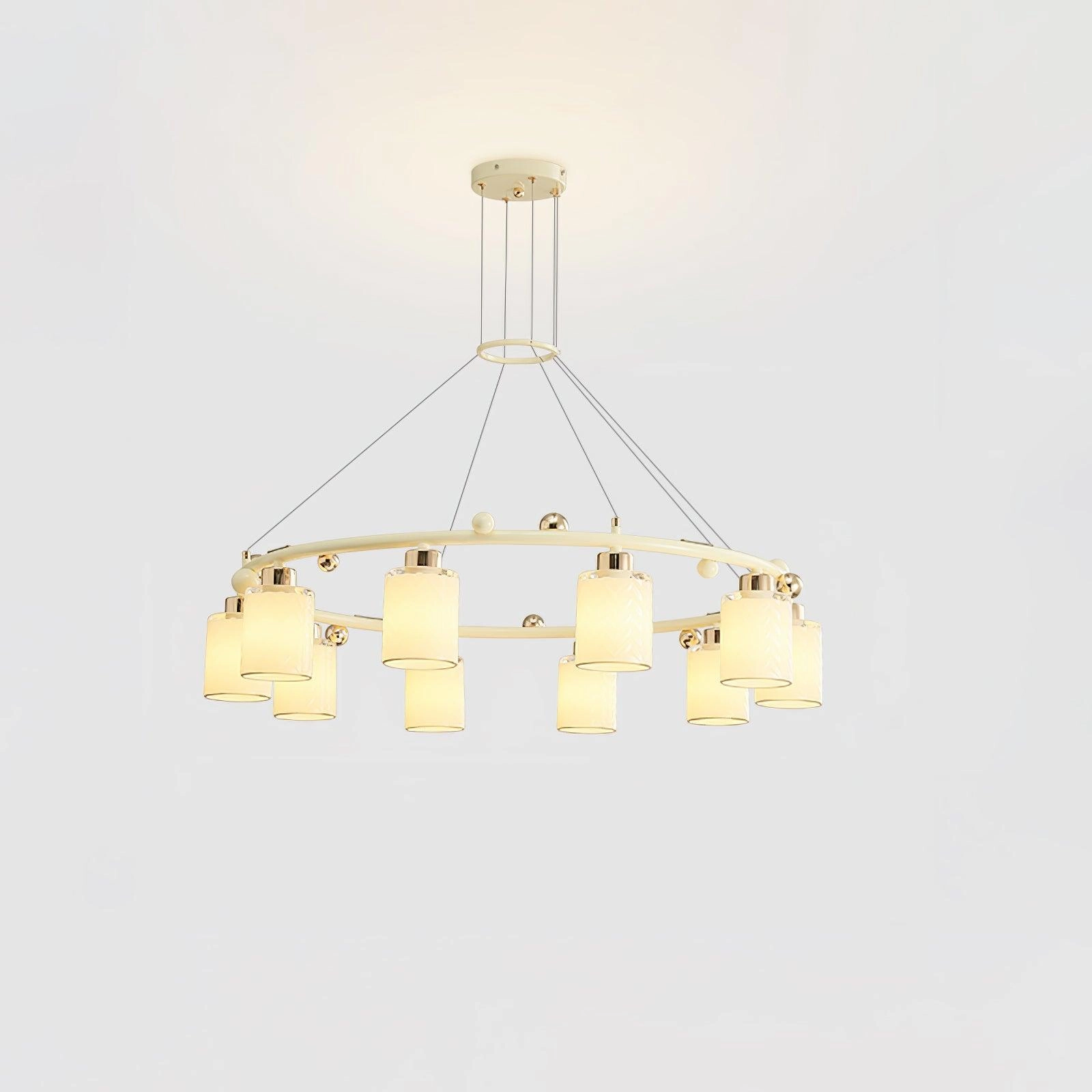 Ring Glass Cup Chandelier