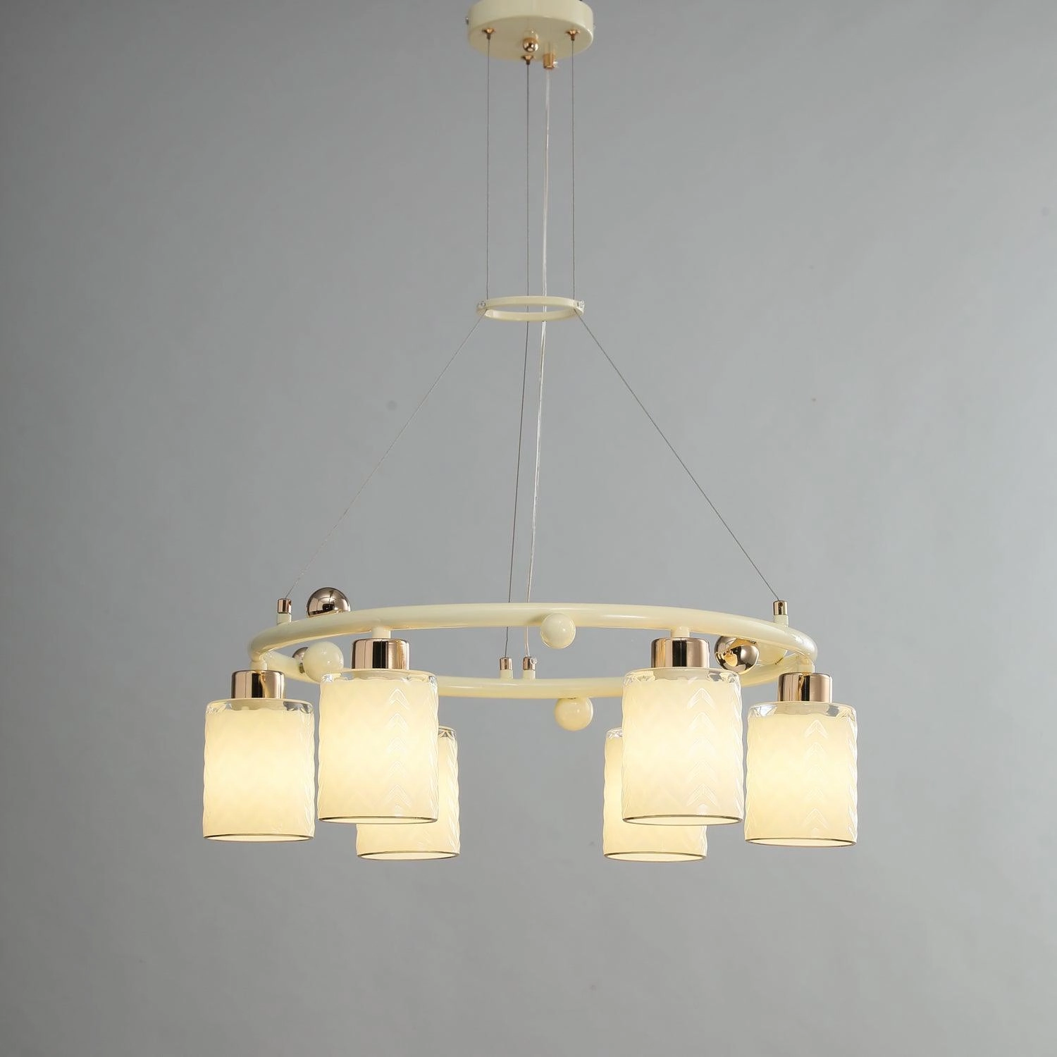 Ring Glass Cup Chandelier