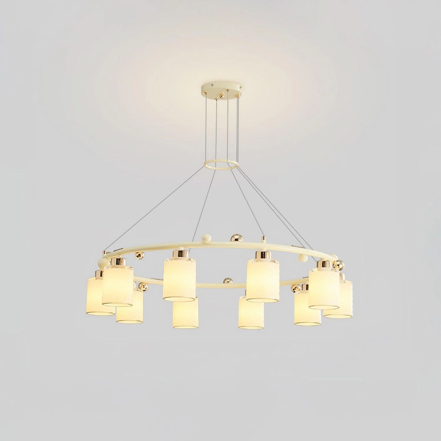 Ring Glass Cup Chandelier