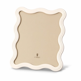 Ripple Frame - White Enamel - 8x10decorative photo frame ,personalized photo frame 