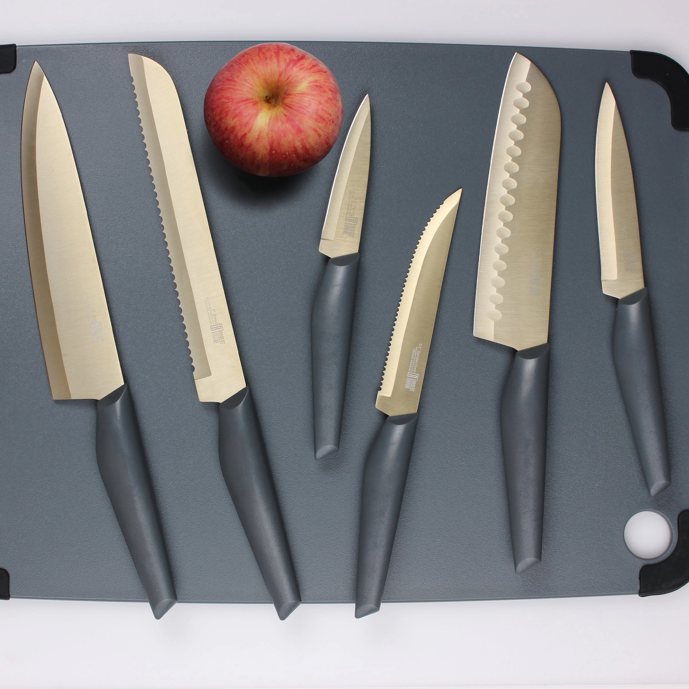 Robert Irvine 10 Piece Cutlery Set - Grey and Champagne