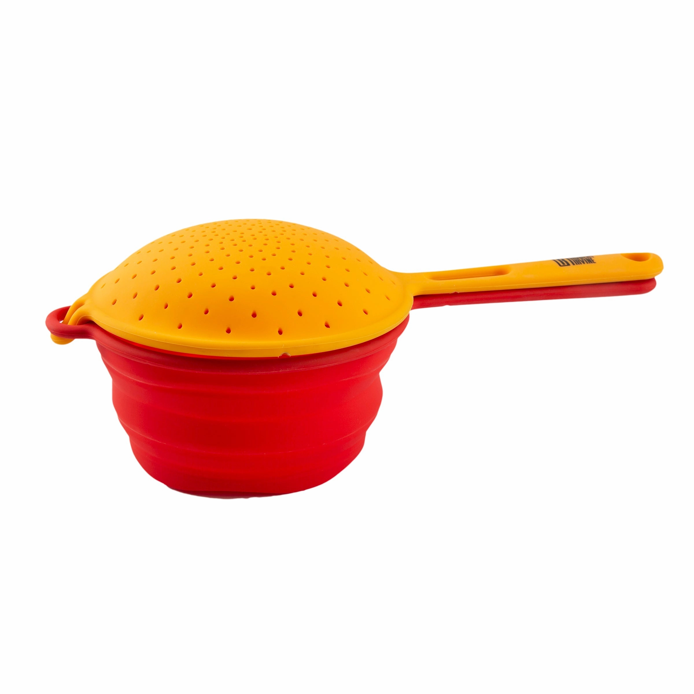 Robert Irvine 2-Piece Silicone Colander Set Orange