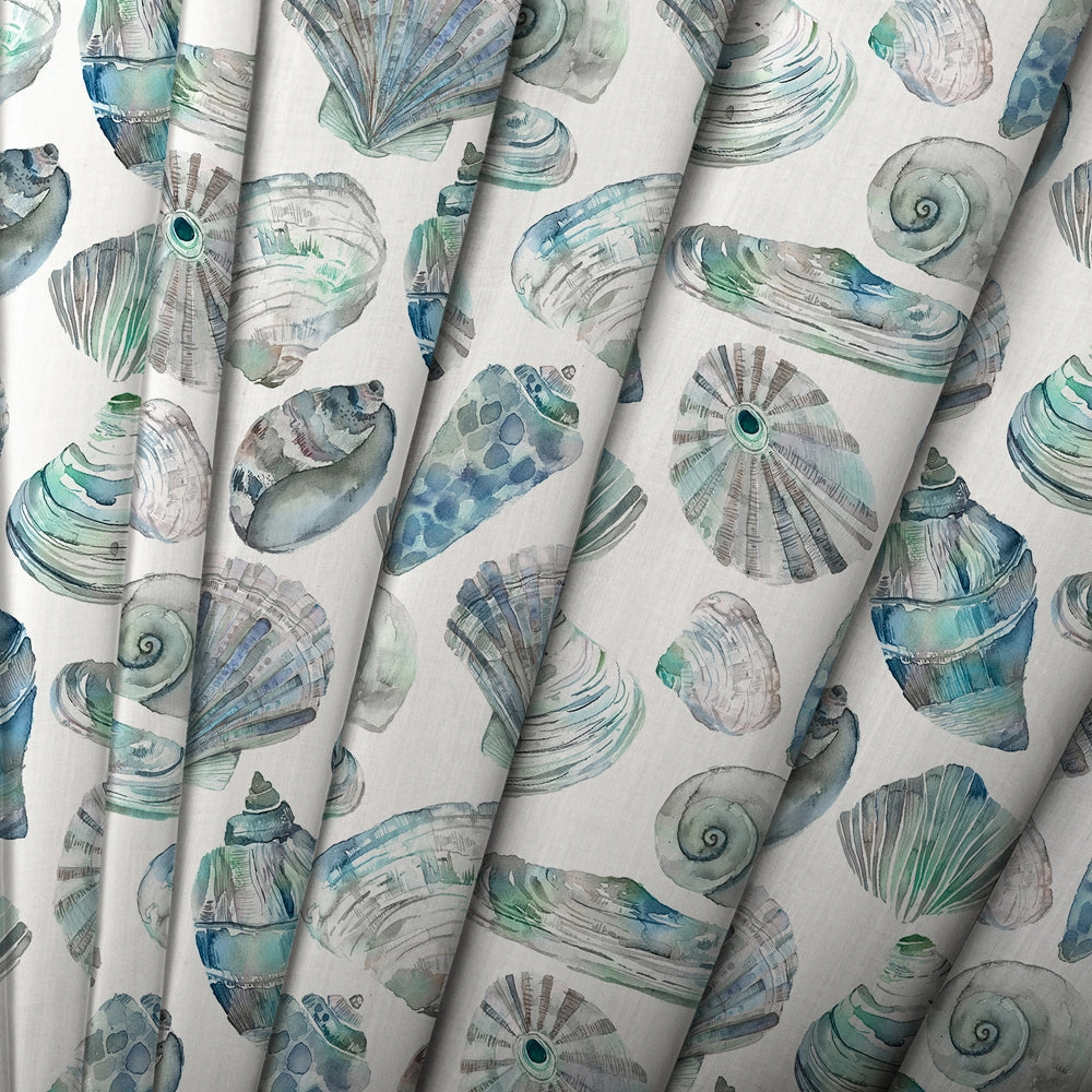 Rockpool Printed Cotton Made to Measure Roman Blinds Marine