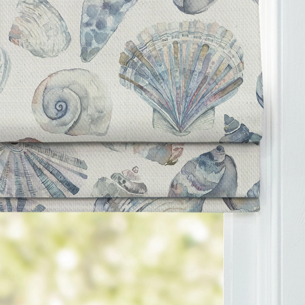 Rockpool Printed Cotton Made to Measure Roman Blinds Slate