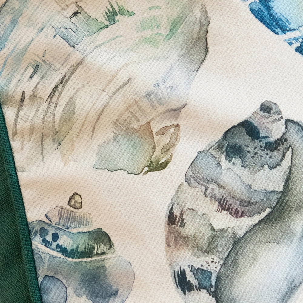 Rockpool Printed Pipe Cushion Marine