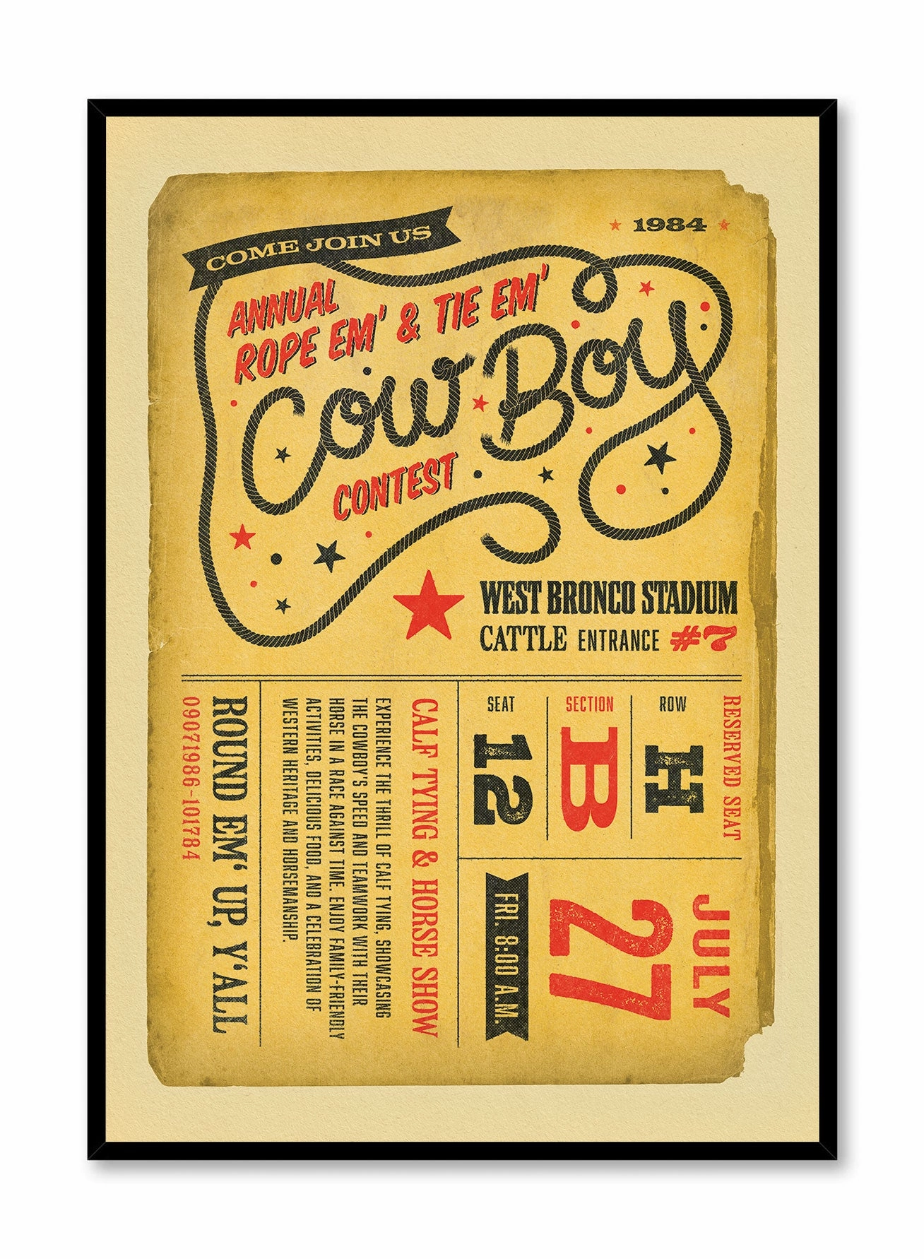 Rodeo Memories, Posterpop culture themed posters