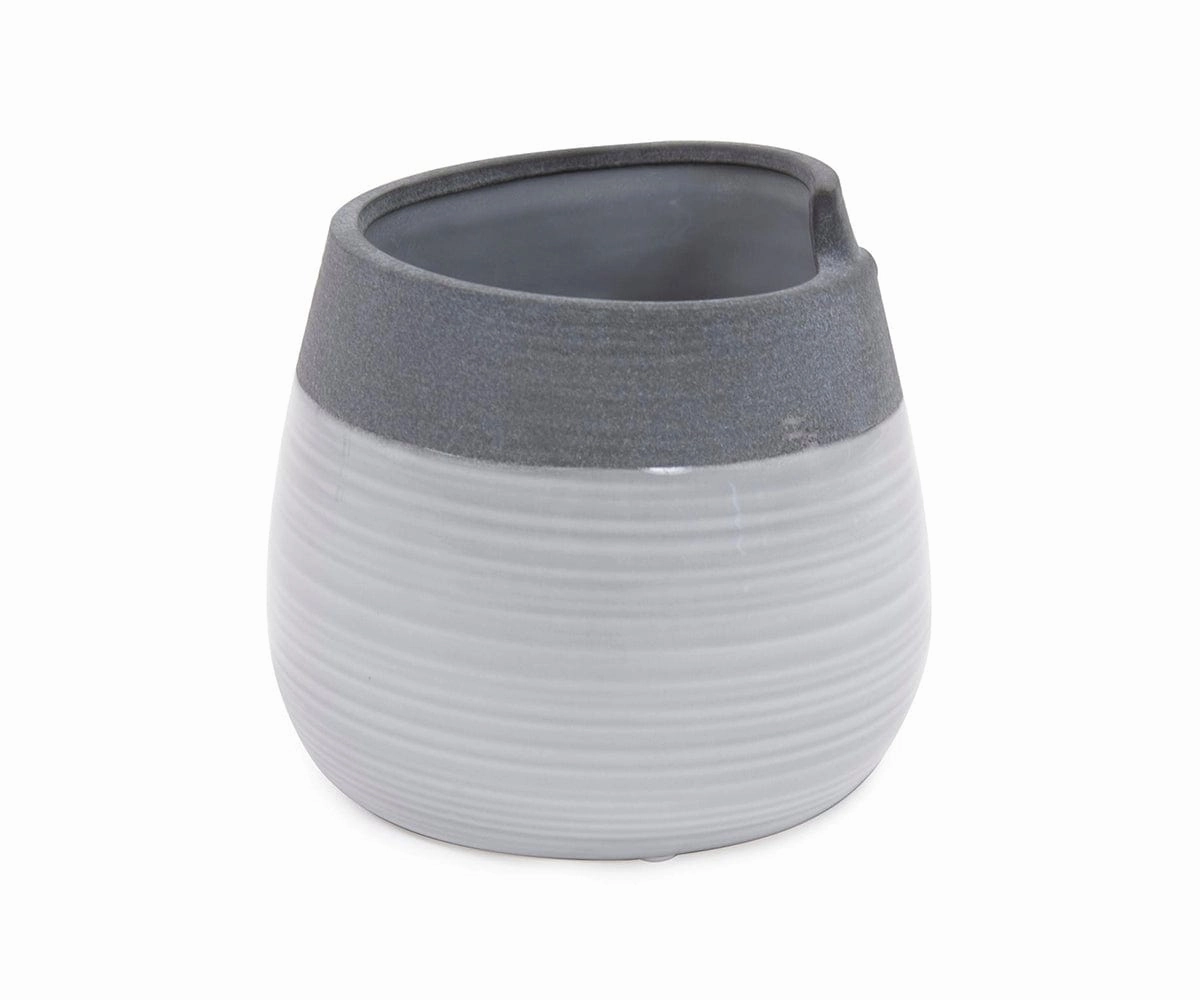 Rolled Two Tone Vase