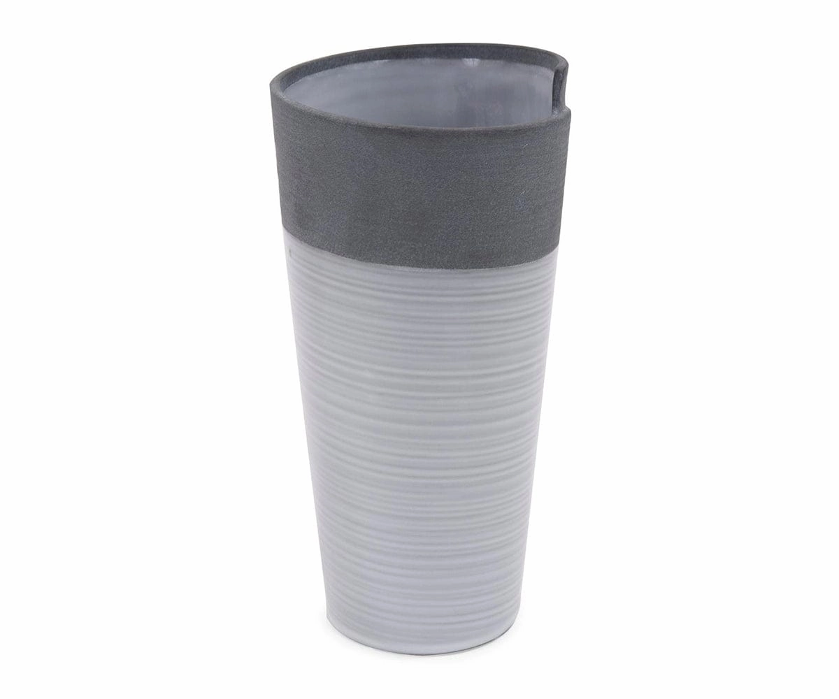 Rolled Two Tone Vase