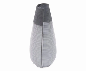 Rolled Two Tone Vasehome decoration ,modern home decor 