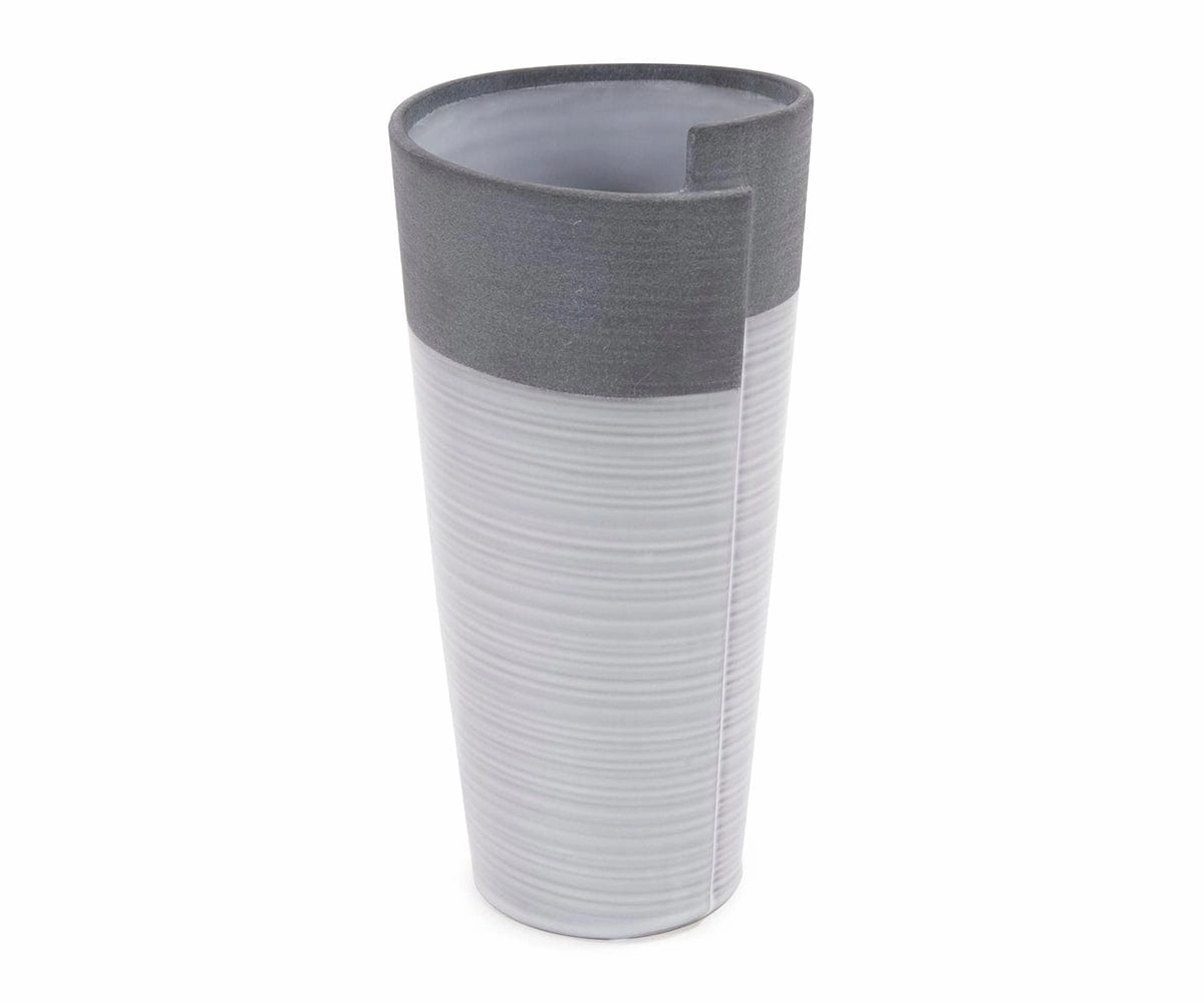 Rolled Two Tone Vase