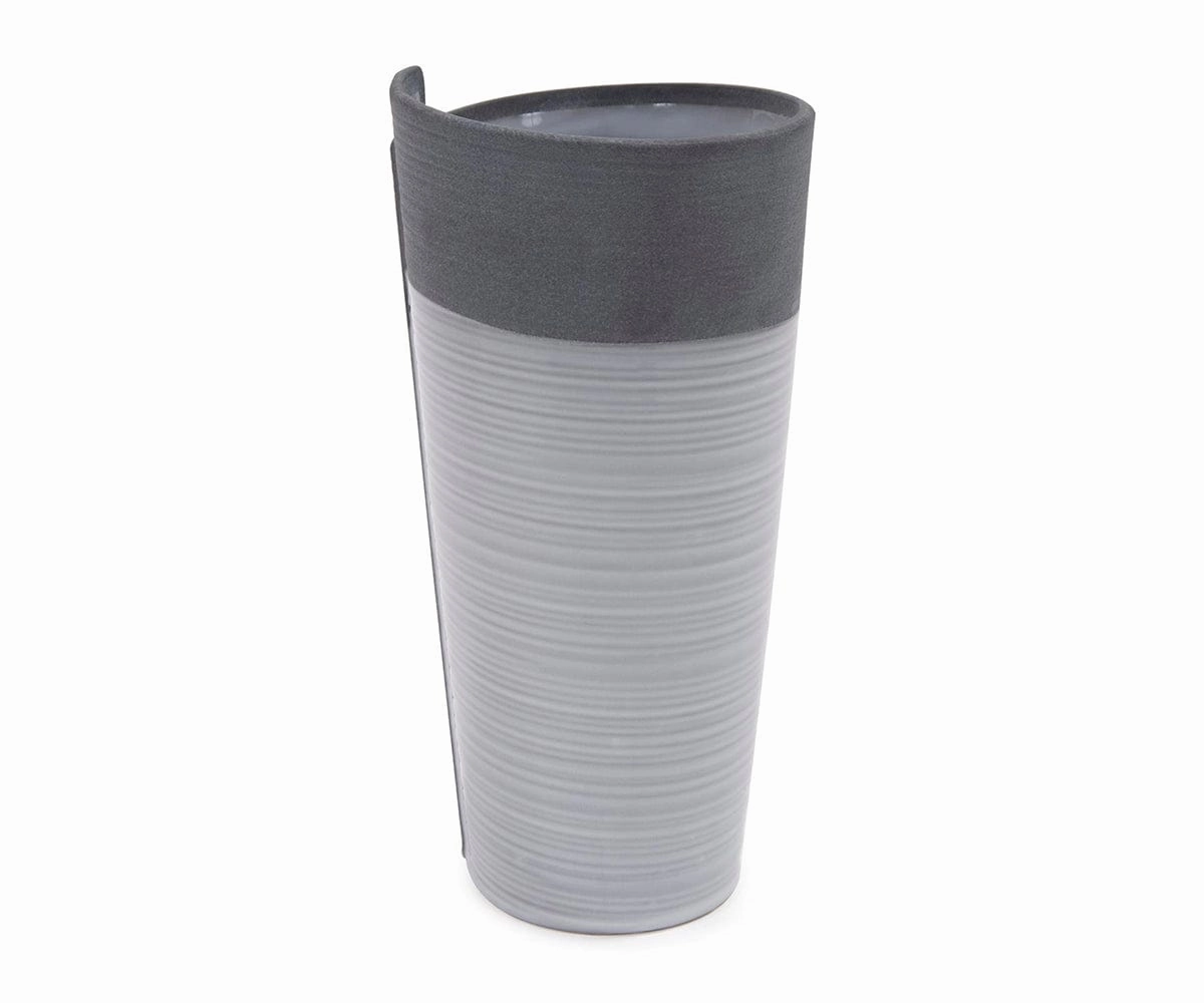 Rolled Two Tone Vase