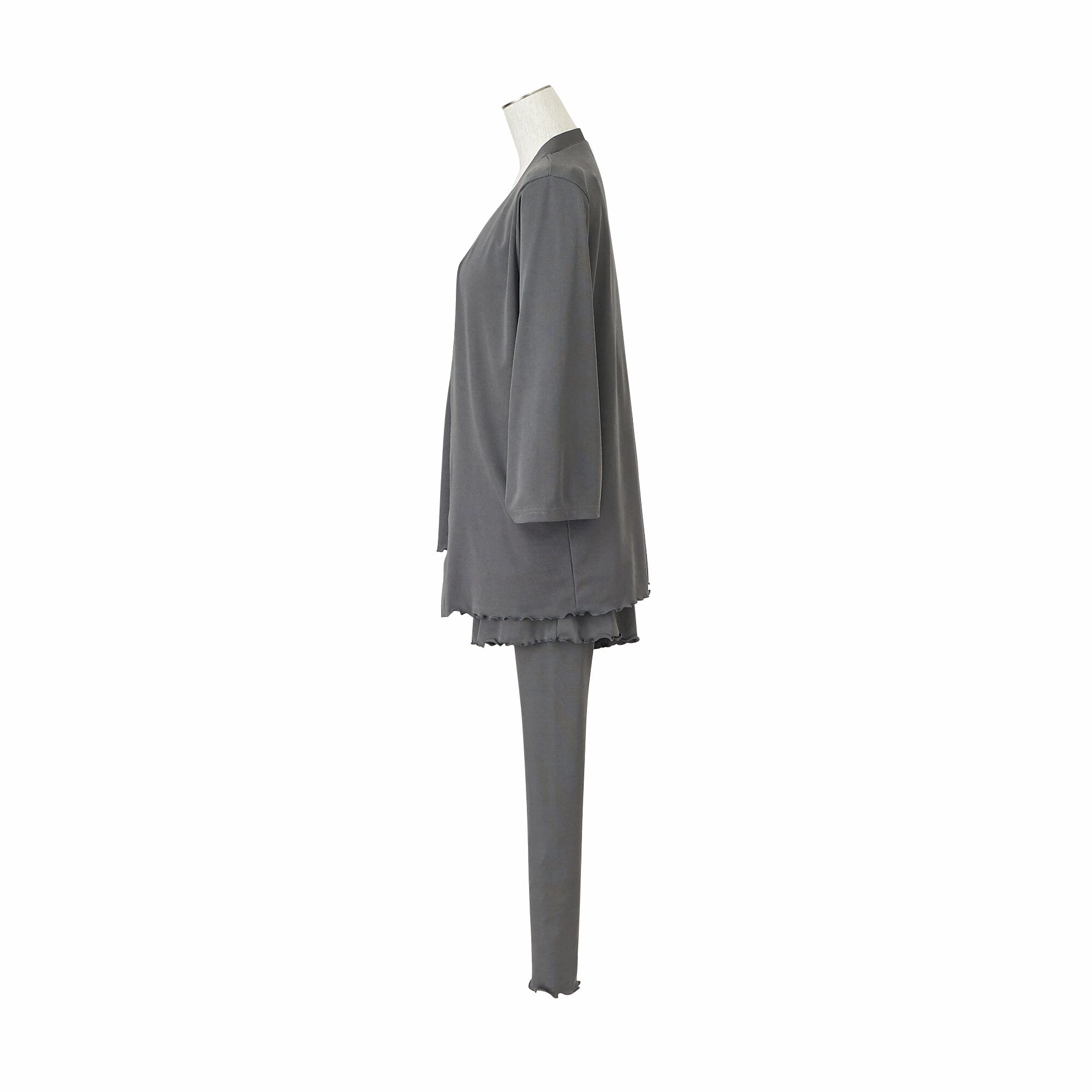 Roomwear 4Pcs Set  Dark Grey