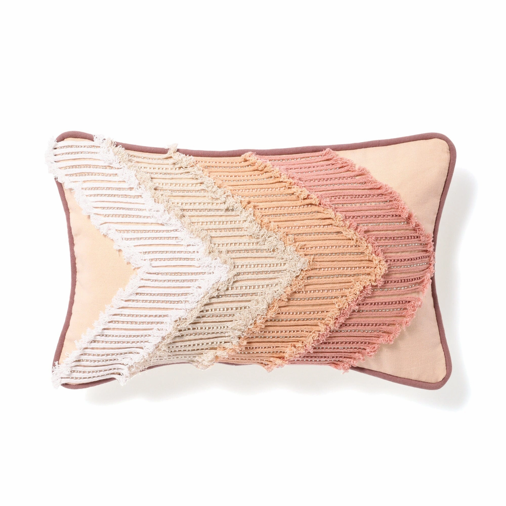 Rope Emb Cushion Cover 400 X 250 Pinkbedding sets ,throw blankets 
