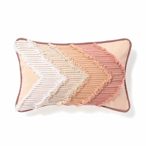 Rope Emb Cushion Cover 400 X 250 Pinkbedding sets ,throw blankets 