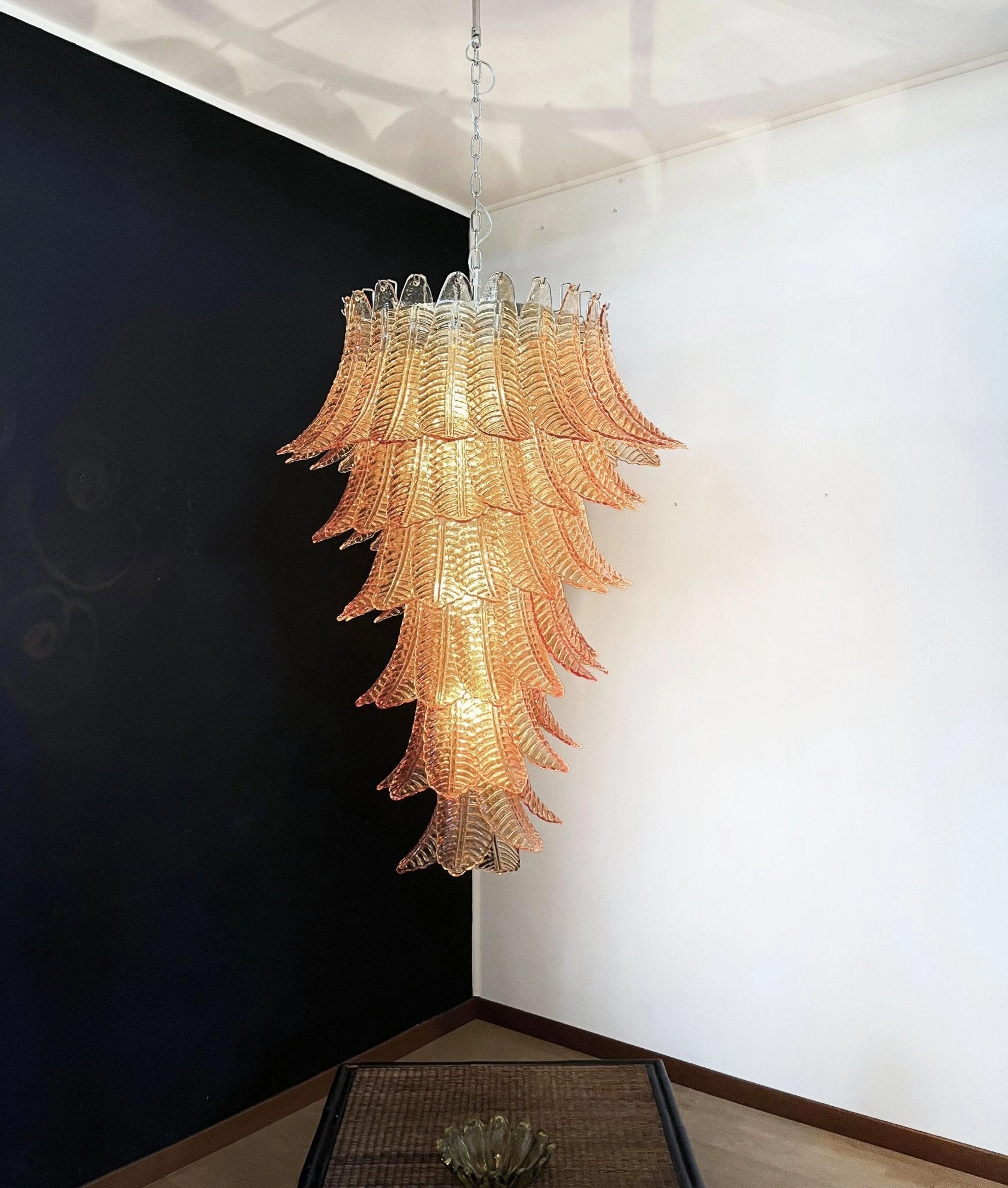 Rosalind Murano Amber Chandelier