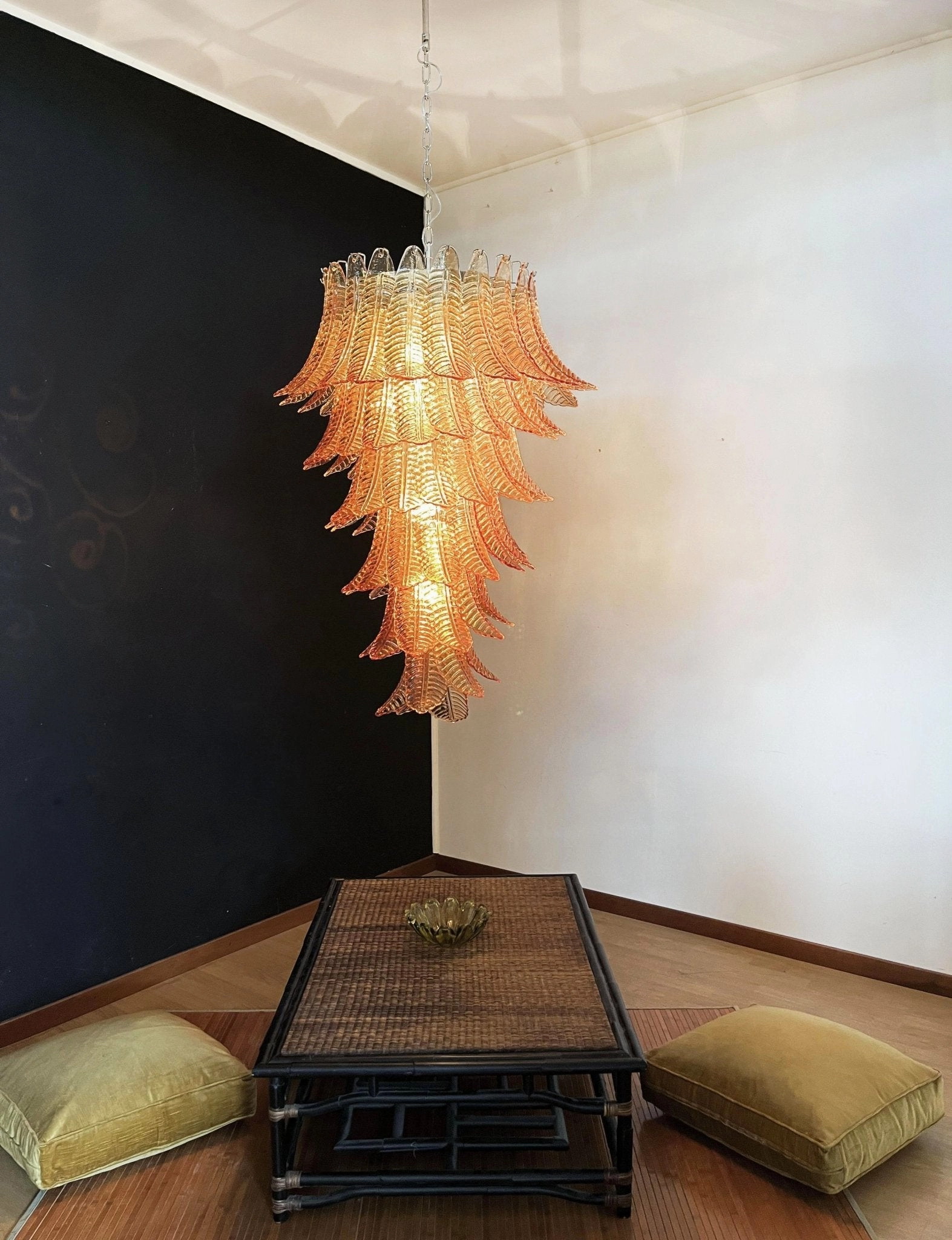 Rosalind Murano Amber Chandelier