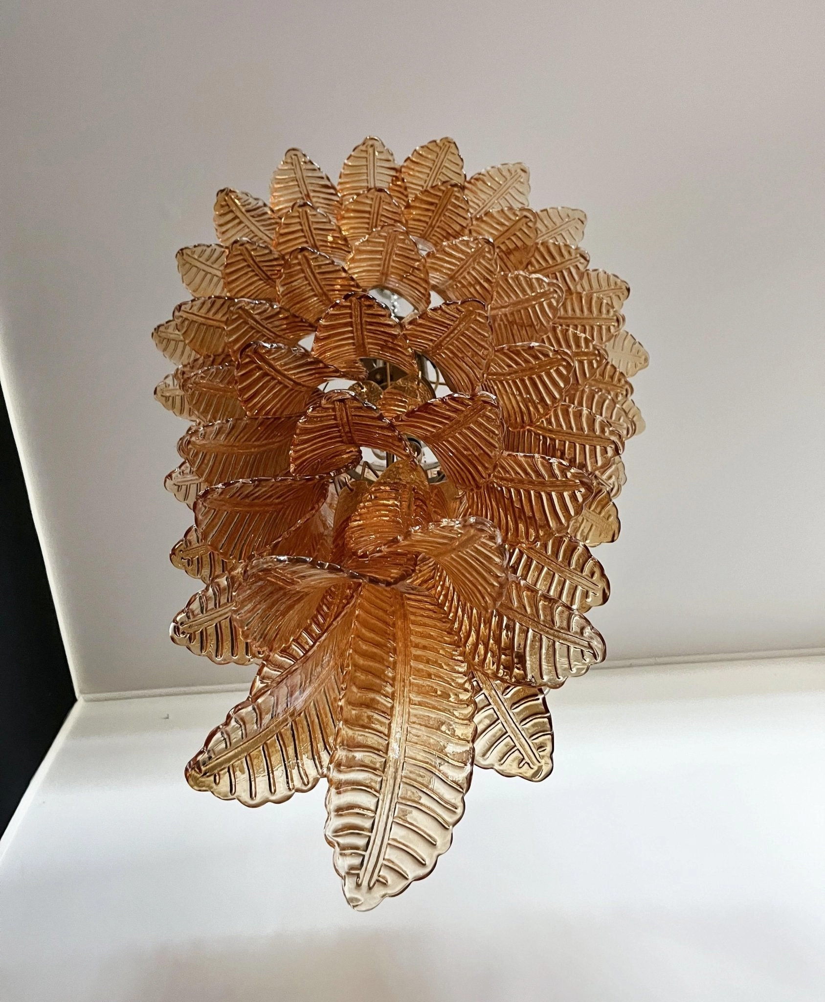 Rosalind Murano Amber Chandelier