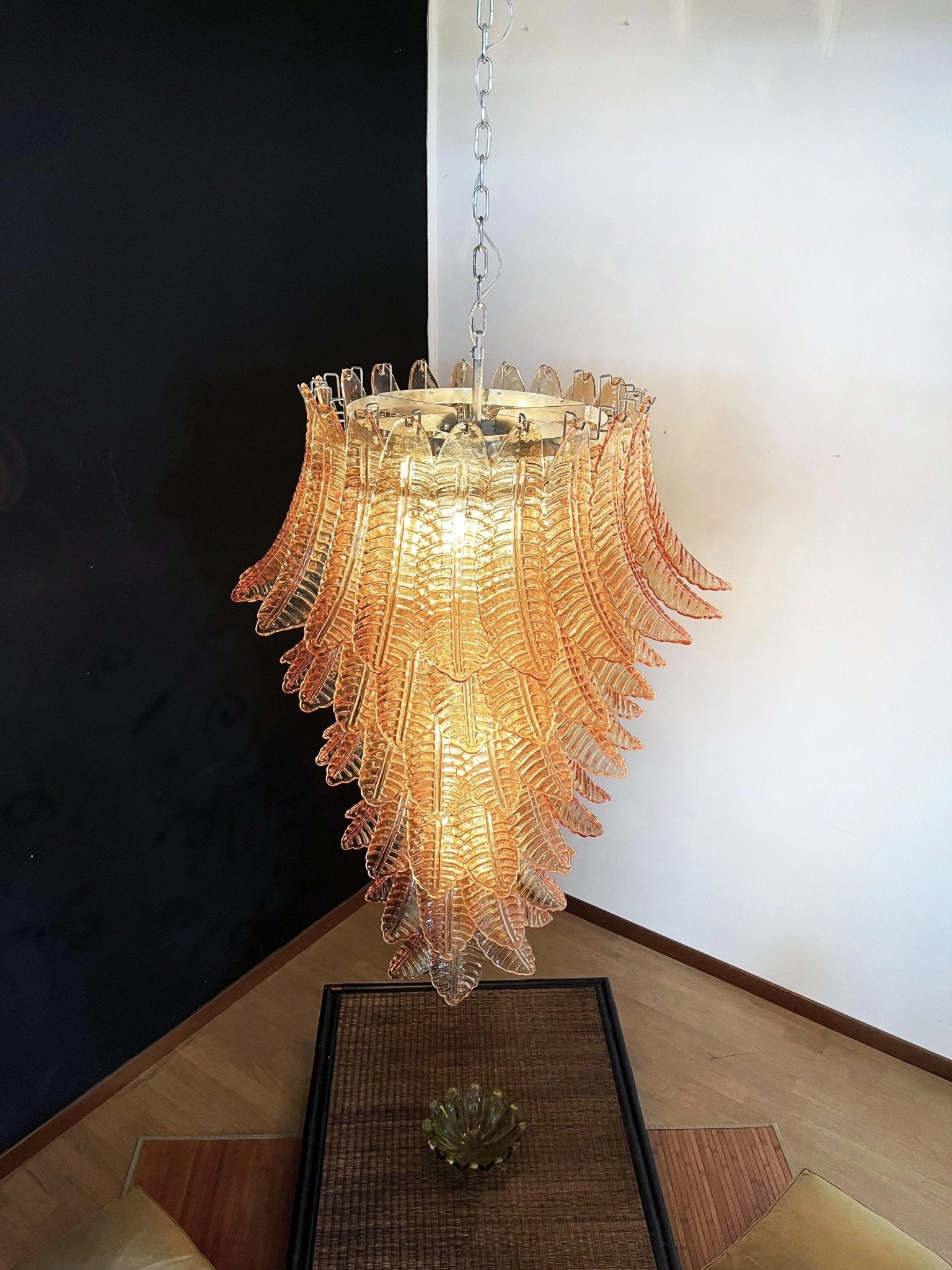 Rosalind Murano Amber Chandelier