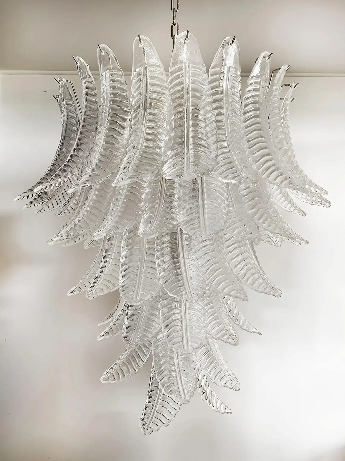 Rosalind Murano Clear Glass Chandelier
