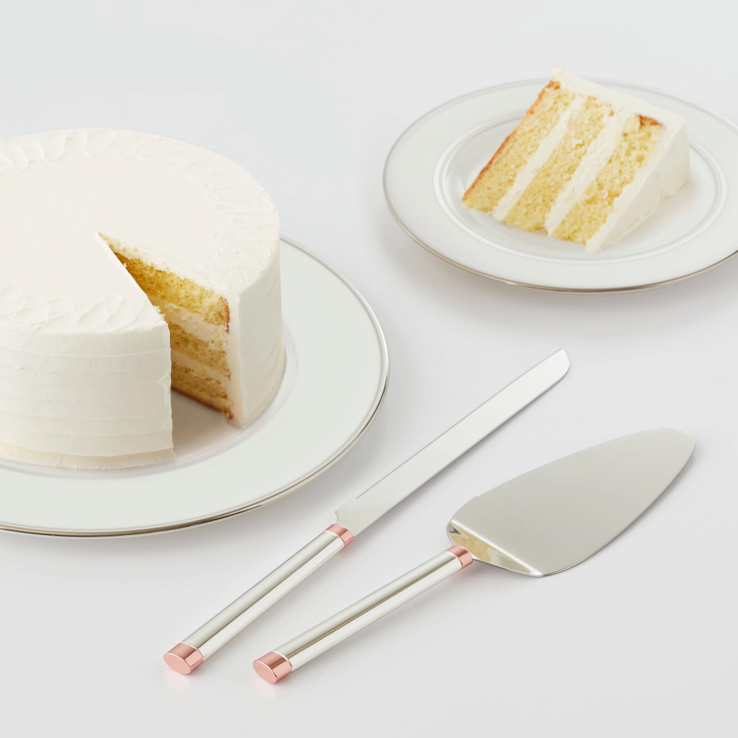 Rosy Glow 2 Piece Dessert Set
