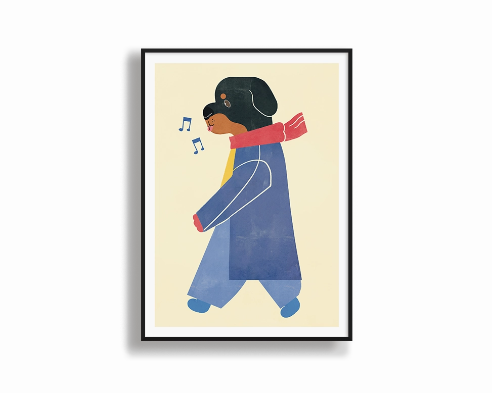 Rottweilernordic style wall decor