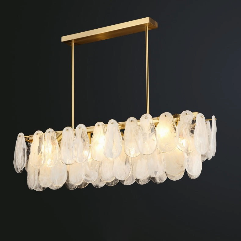 Round Cloud Glass Chandelier
