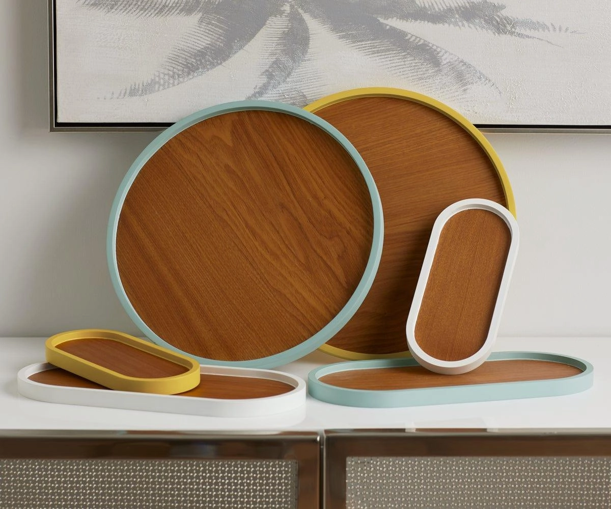 Round Lacquer Trim Tray