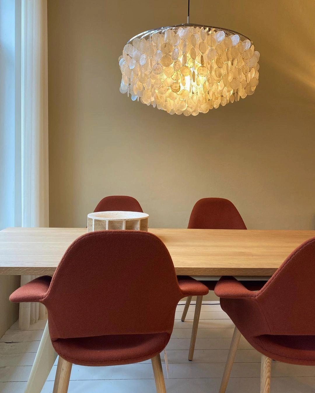 Round Shell Chandelier