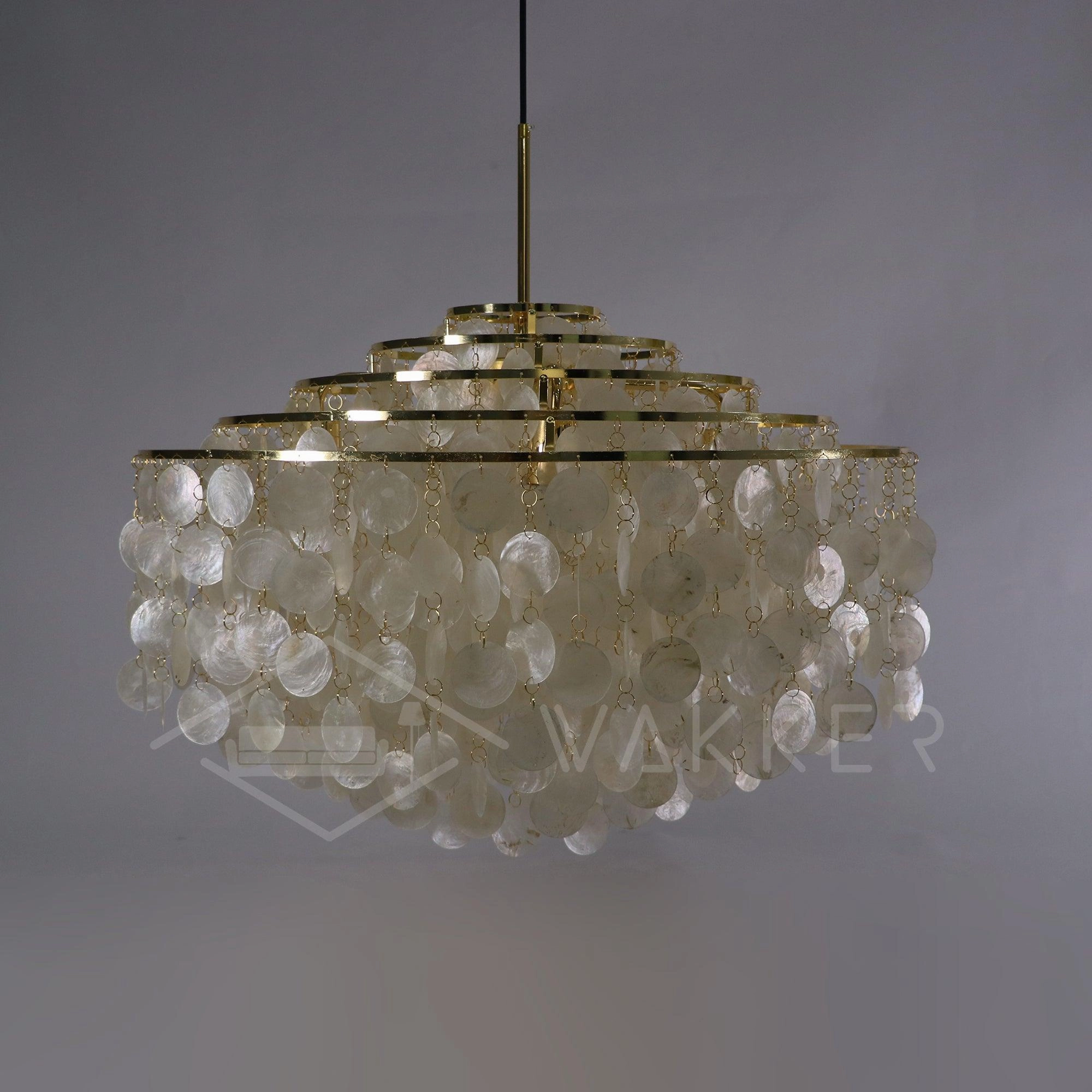 Round Shell Chandelier