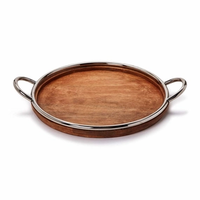 Round  Wooden Serving Trayhome decor ,wall decor 
