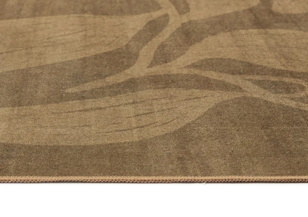 Rua Olive Botanical Washable Rug