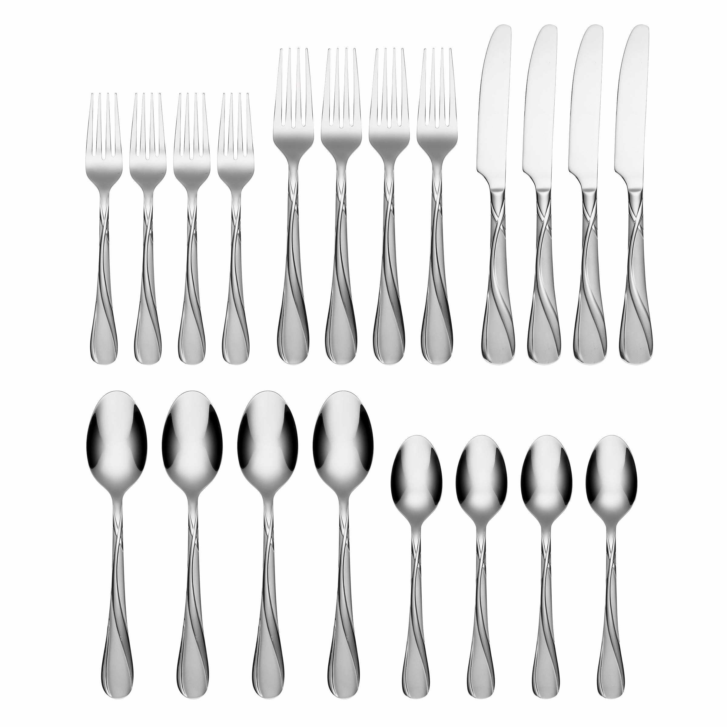 Rue Sand 20 Piece Flatware Set