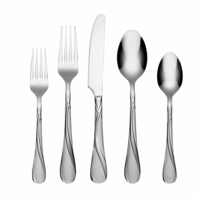 Rue Sand 20 Piece Flatware Seteco-friendly bamboo fiber tableware set 