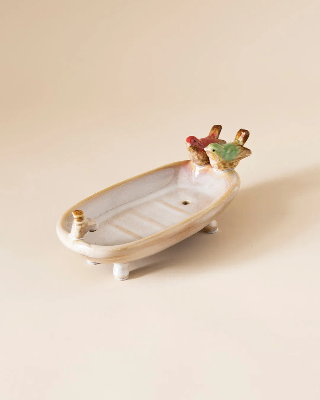 Rustic Bird Bathtub Soap Dispenser