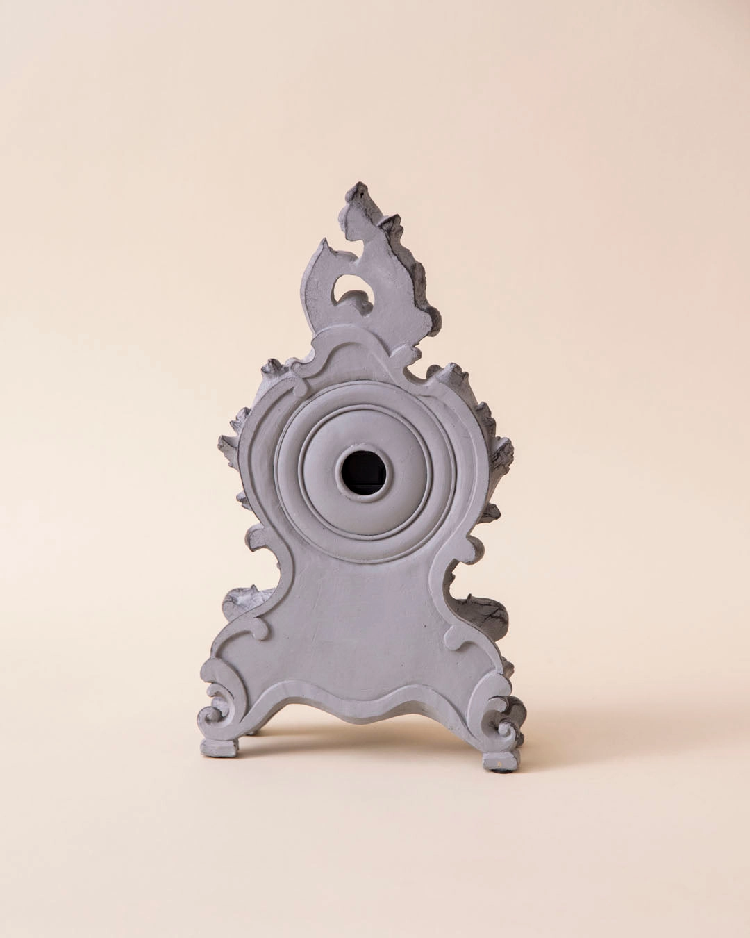 Rustic Grey Victorian Table Top Clock