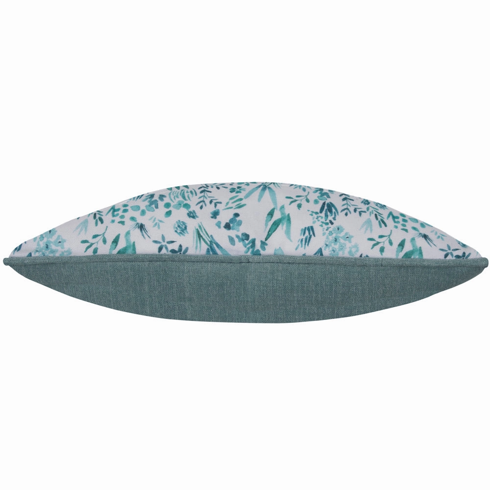 Saana Printed Piped Cushion Teal