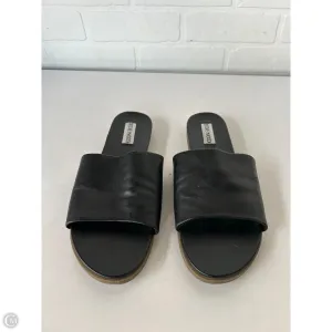 Sandals Flats By Steve Madden In Black, Size: 9