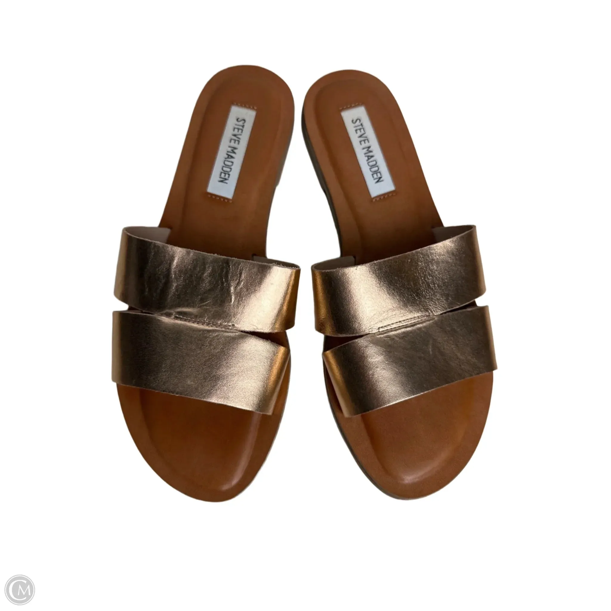 Sandals Flip Flops By Steve Madden In Rose Gold, Size: 7.5