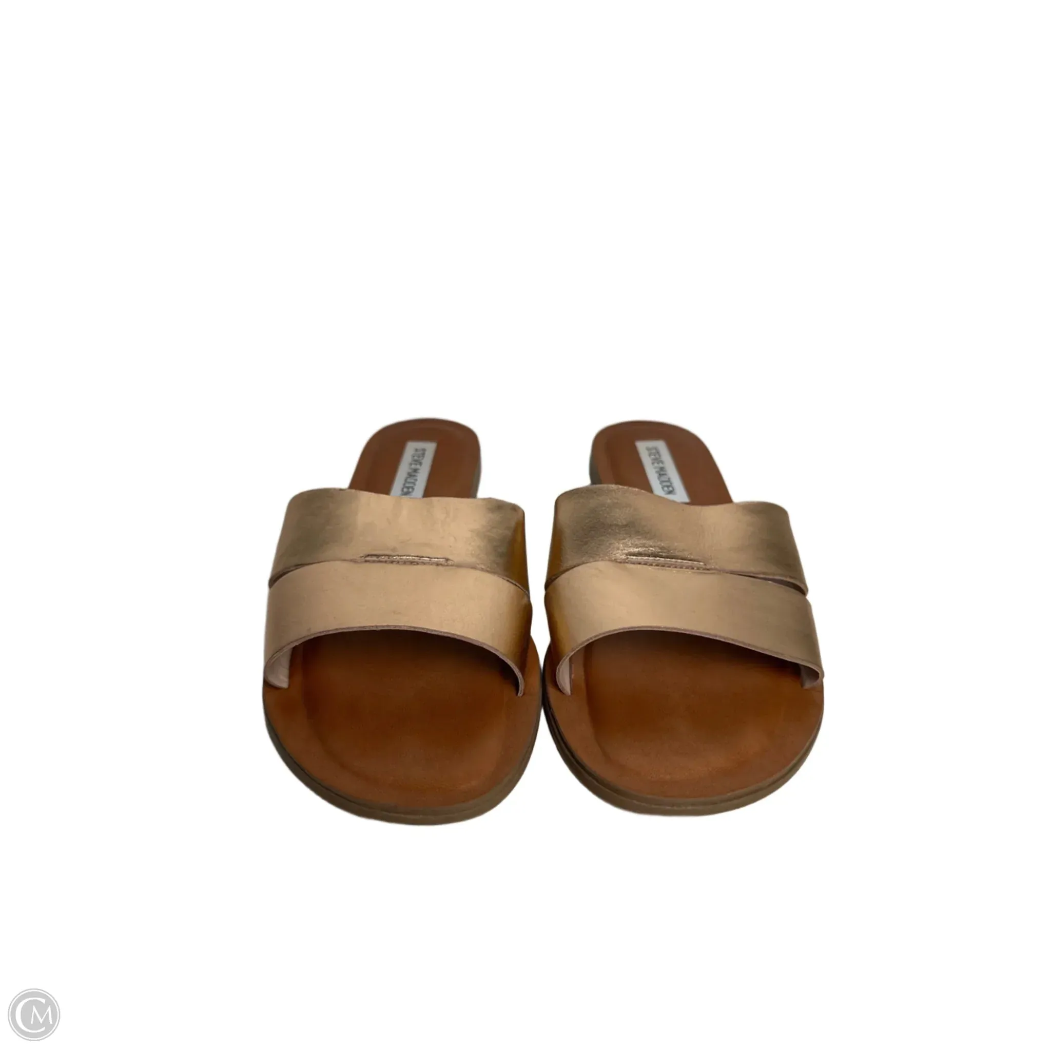 Sandals Flip Flops By Steve Madden In Rose Gold, Size: 7.5