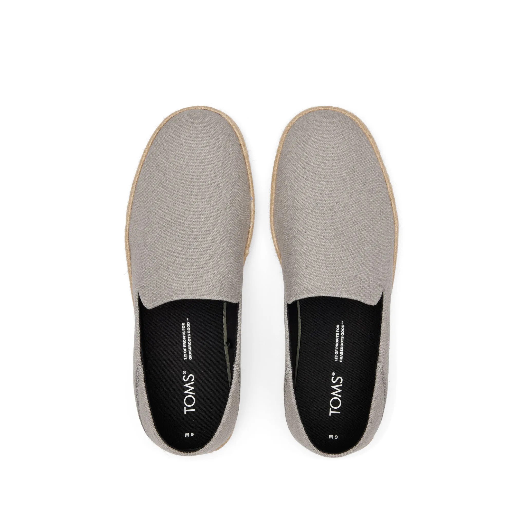 Santiago Loafer Drizzle Grey Recycled Cotton Canvas